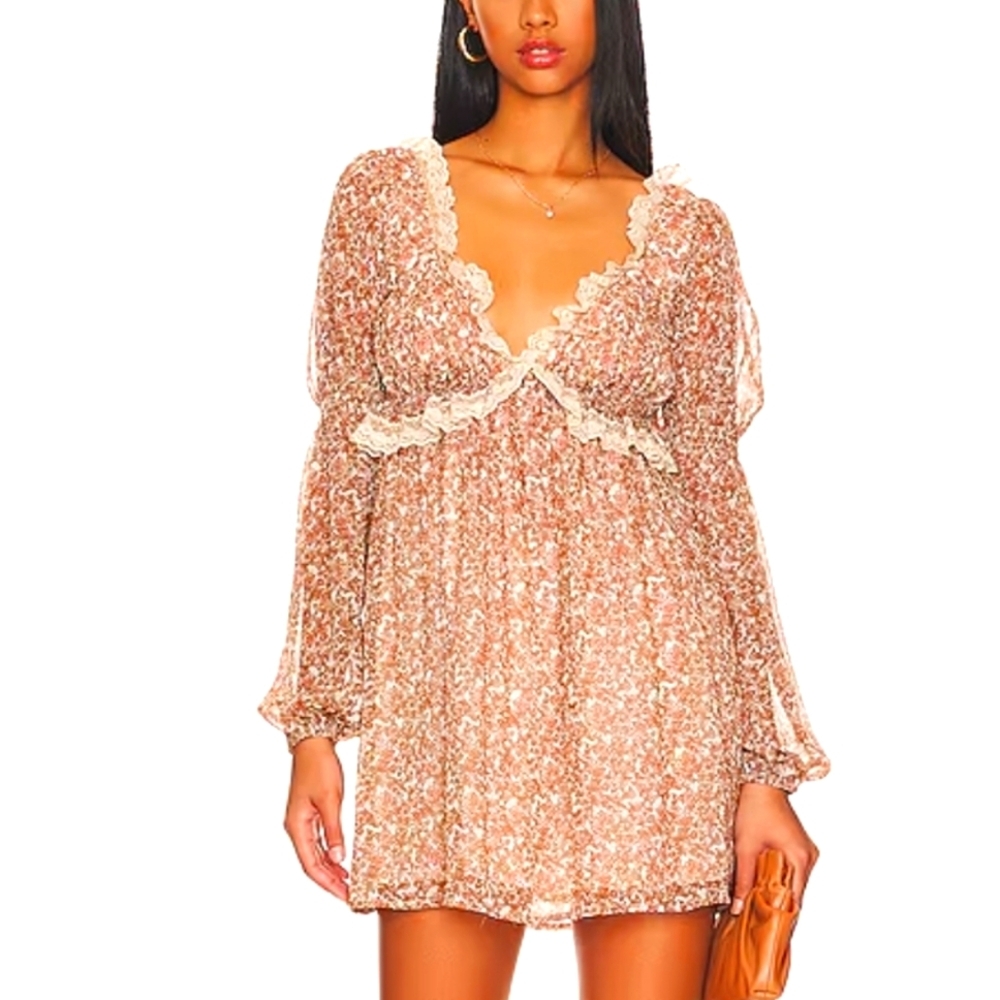 Free People Brown Mini Dress